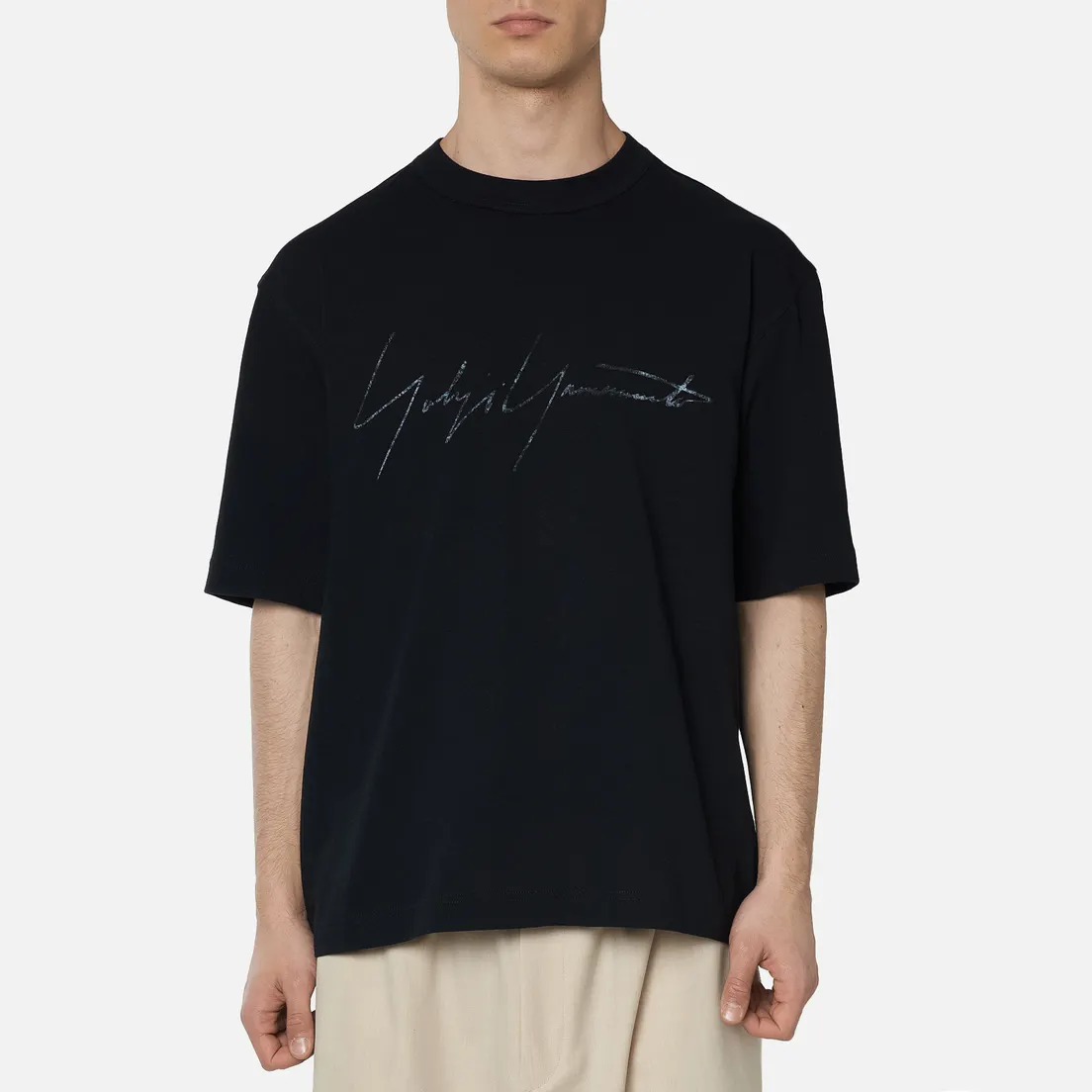 Y-3 Мужская футболка Distressed Signature