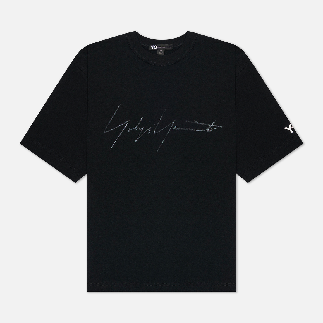 Y-3 Мужская футболка Distressed Signature