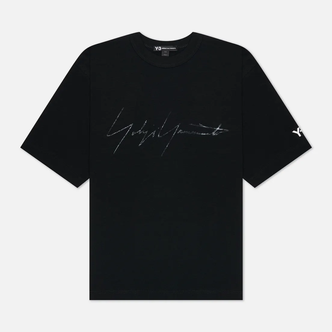 Y-3 Мужская футболка Distressed Signature