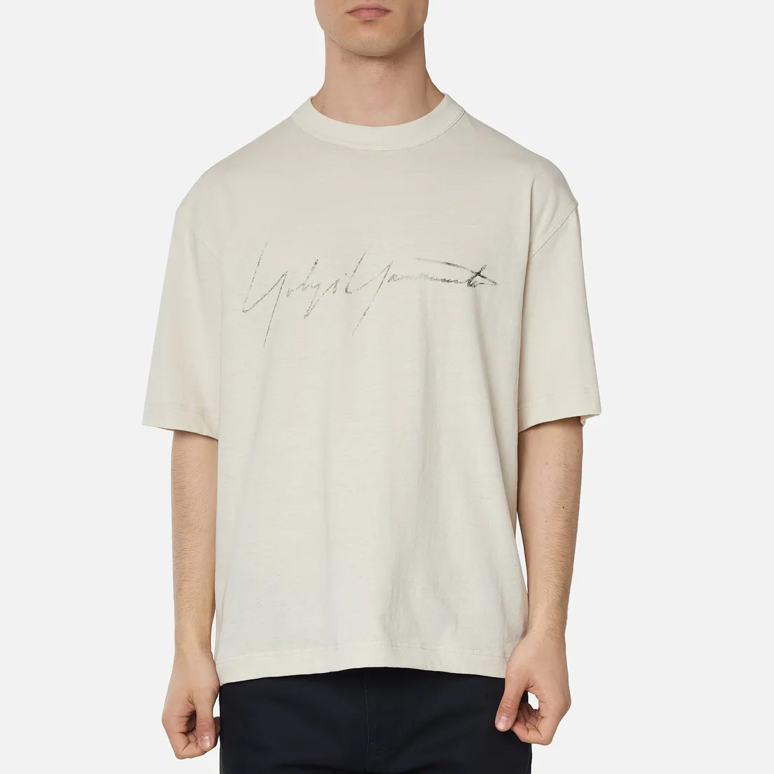 Y-3 Мужская футболка Distressed Signature
