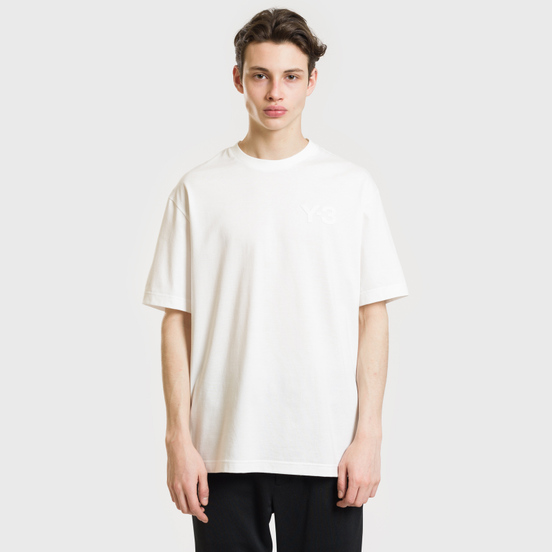 Мужская футболка Y-3 Double Logo Core White