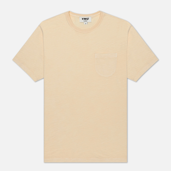 Мужская футболка YMC Wild Ones Pocket Garment Dyed Ecru