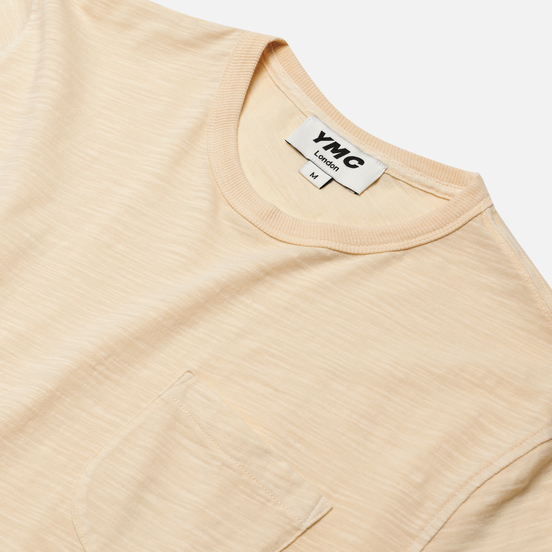 Мужская футболка YMC Wild Ones Pocket Garment Dyed Ecru