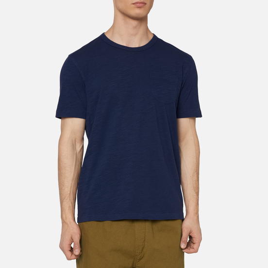 Мужская футболка YMC Wild Ones Pocket Garment Dyed Navy