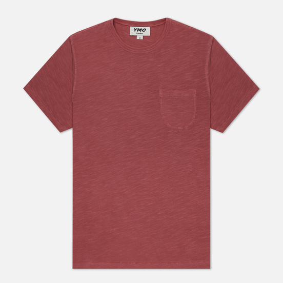 Мужская футболка YMC Wild Ones Pocket Garment Dyed Pink