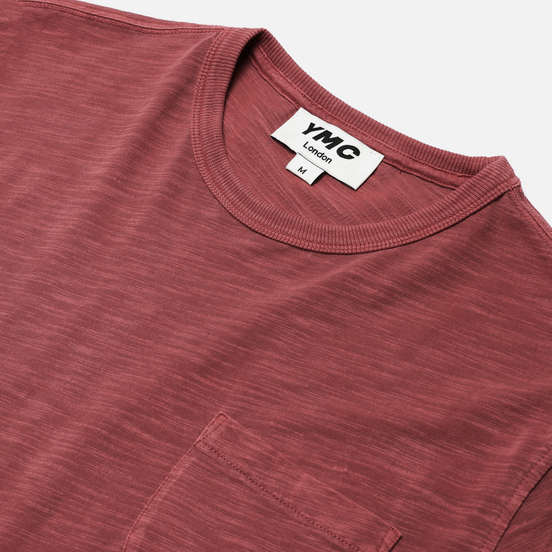 Мужская футболка YMC Wild Ones Pocket Garment Dyed Pink