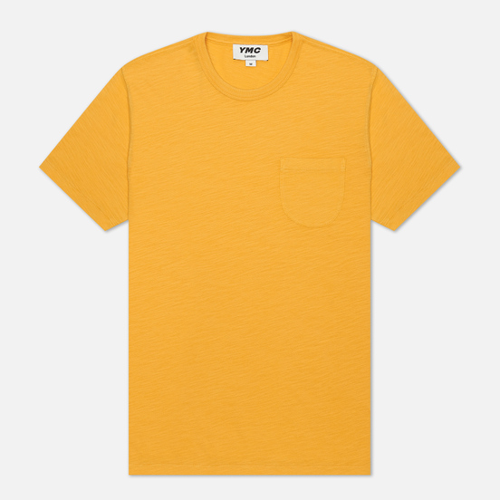 Мужская футболка YMC Wild Ones Pocket Garment Dyed Yellow