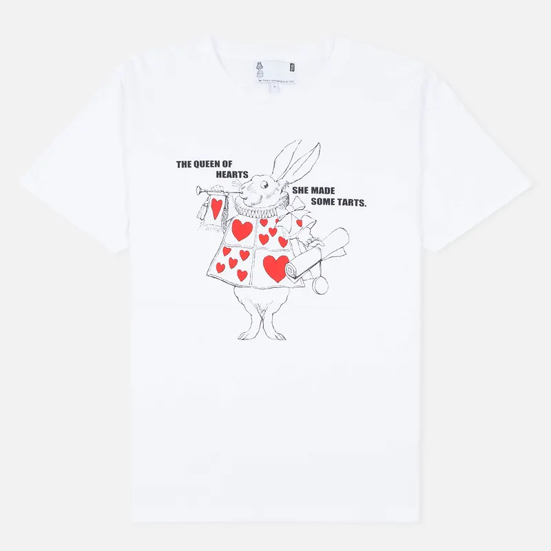 YMC Мужская футболка x British Library Alice in Wonderland White Rabbit
