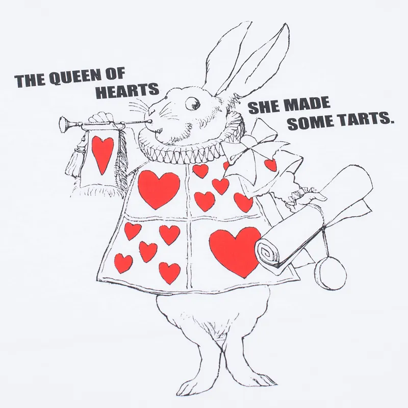 YMC Мужская футболка x British Library Alice in Wonderland White Rabbit