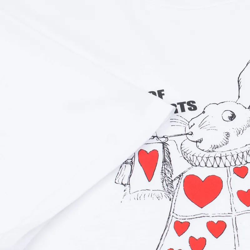 YMC Мужская футболка x British Library Alice in Wonderland White Rabbit