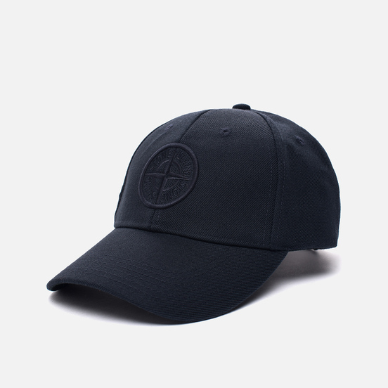 Кепка Stone Island Wool Mix Compass Logo Embroidered Blue