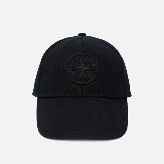 Кепка Stone Island Wool Mix Compass Logo Embroidered Black