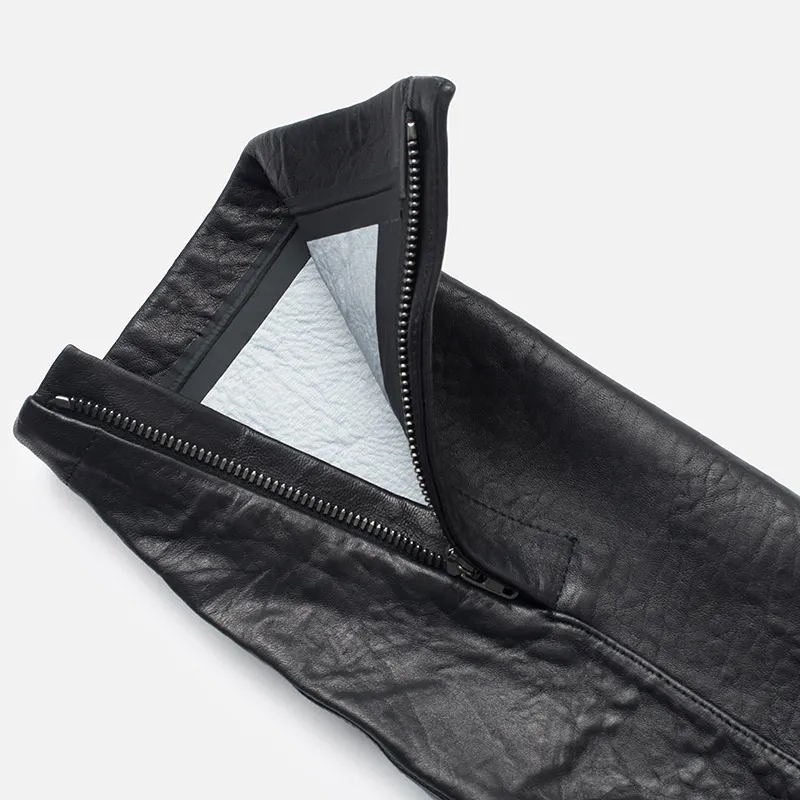 Acronym x Nemen Мужская кожаная куртка Double Zipper Rider