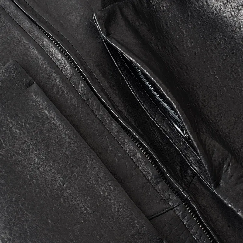 Acronym x Nemen Мужская кожаная куртка Double Zipper Rider