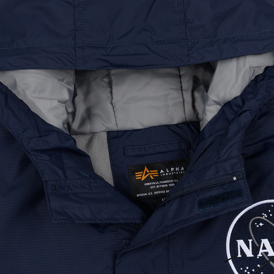 Мужская куртка анорак Alpha Industries NASA Replica Blue