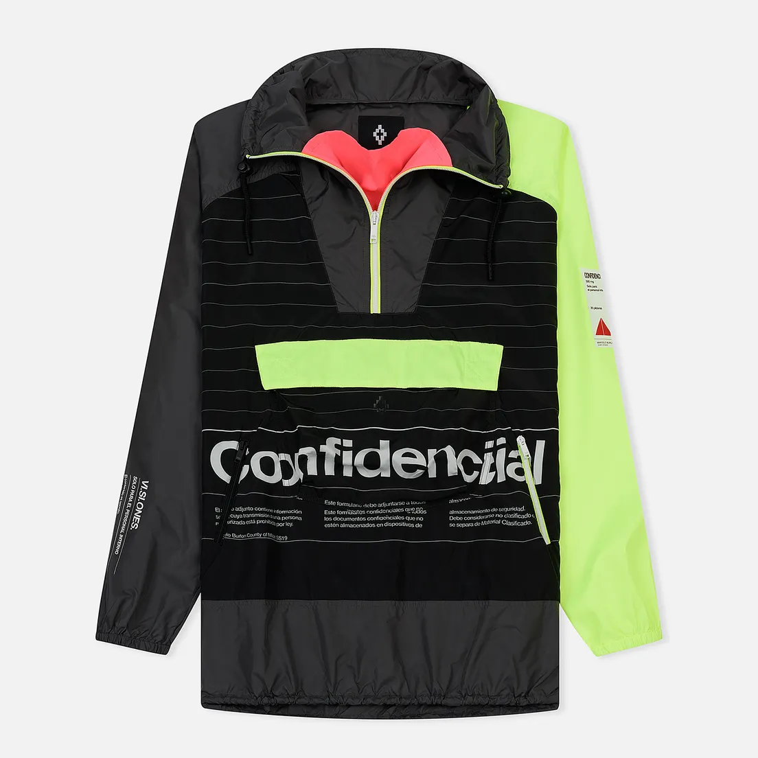 Marcelo Burlon Мужская куртка анорак Intel Lettering Windbreaker