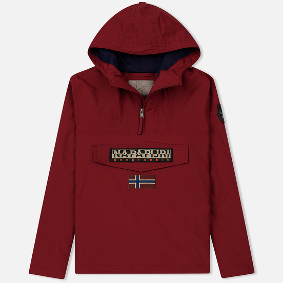 Мужская куртка анорак Napapijri Rainforest Summer 1 Rhubarb Red