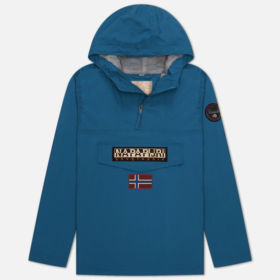 Мужская куртка анорак Napapijri Rainforest Summer Tribe Mallard Blue