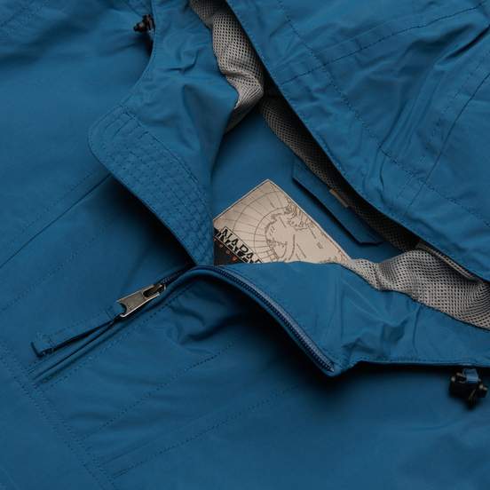 Мужская куртка анорак Napapijri Rainforest Summer Tribe Mallard Blue