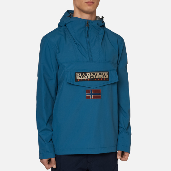 Мужская куртка анорак Napapijri Rainforest Summer Tribe Mallard Blue