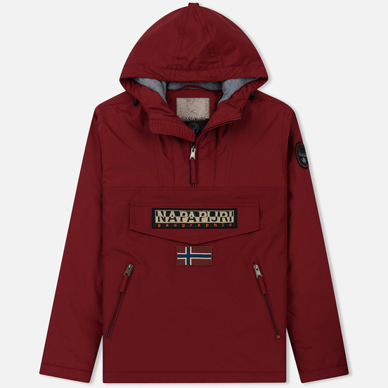 Мужская куртка анорак Napapijri Rainforest Winter Pockets Red Bourgogne