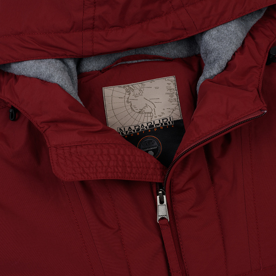Мужская куртка анорак Napapijri Rainforest Winter Pockets Red Bourgogne