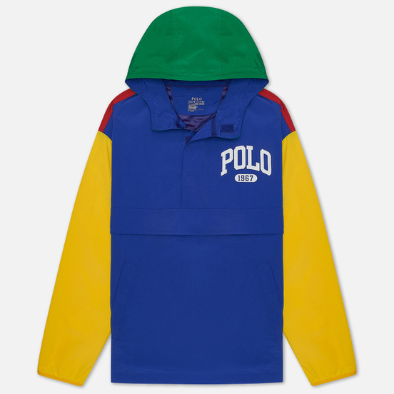 Мужская куртка анорак Polo Ralph Lauren Grant Performance Pullover Red/Rugby Royal