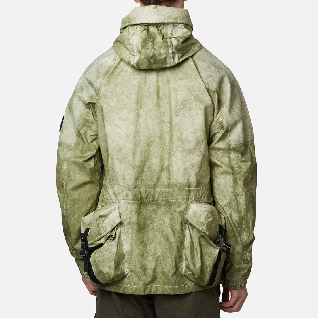 Stone Island Мужская куртка анорак Membrana + Oxford 3L Dust Colour Finish