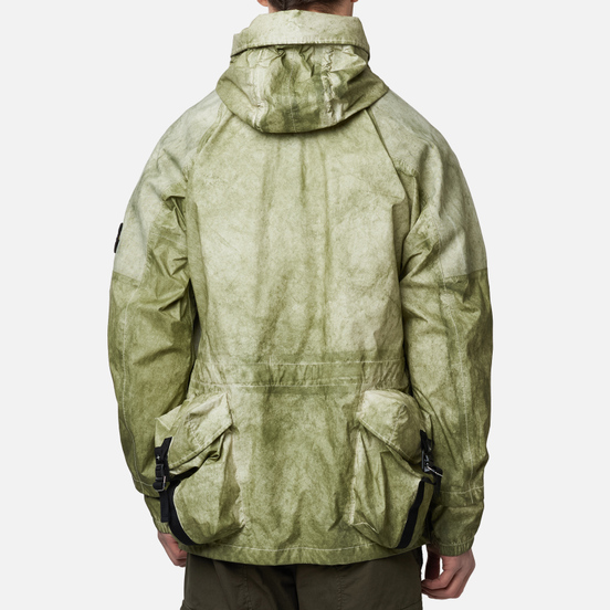 Мужская куртка анорак Stone Island Membrana + Oxford 3L Dust Colour Finish Beige