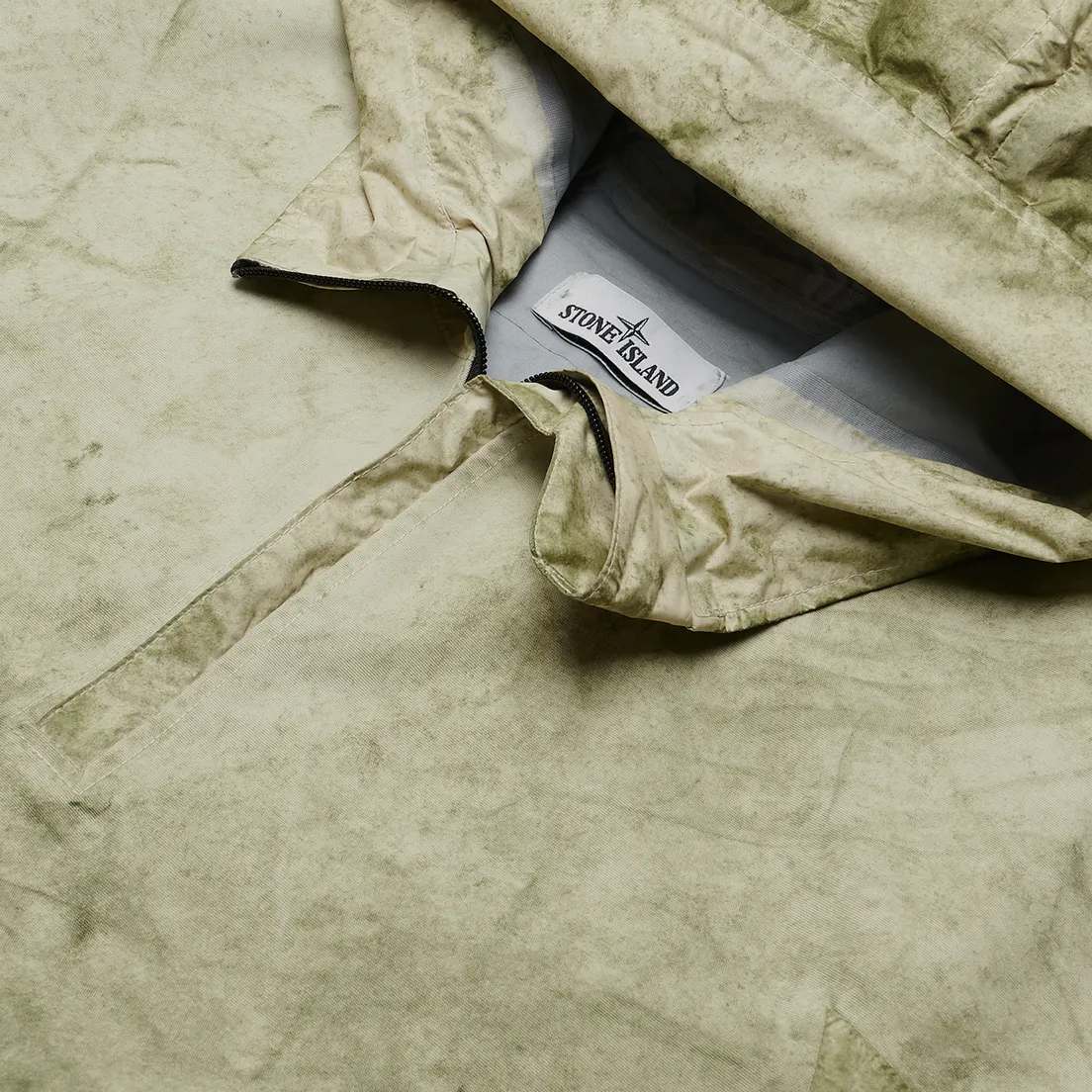 Stone Island Мужская куртка анорак Membrana + Oxford 3L Dust Colour Finish