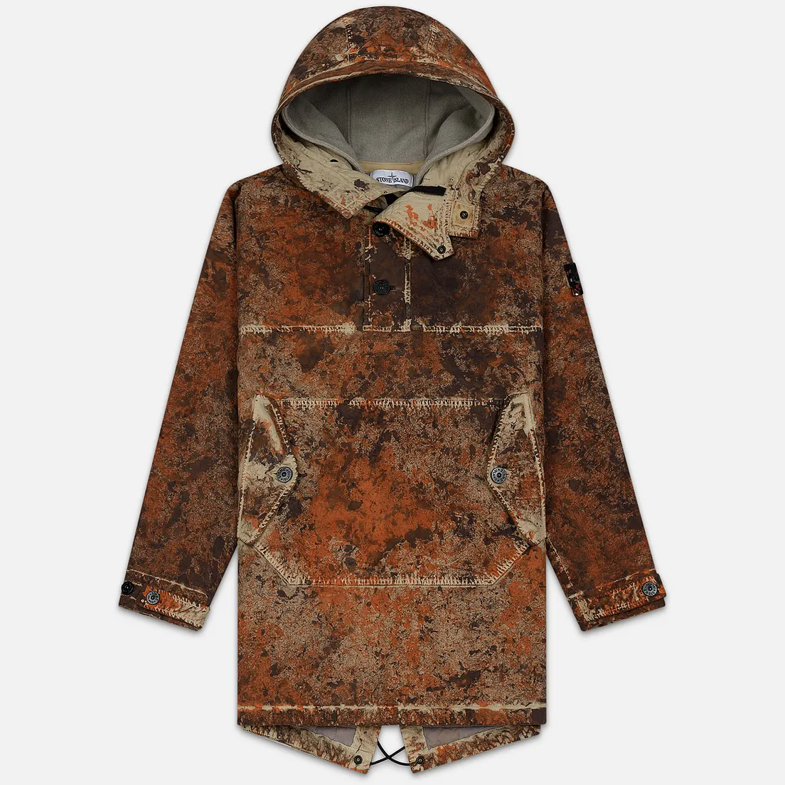 Stone Island Мужская куртка анорак Paintball Camo Fishtail