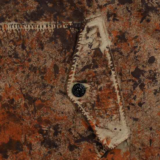 Мужская куртка анорак Stone Island Paintball Camo Fishtail Dark Brown