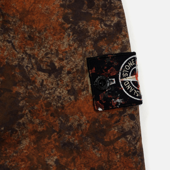 Мужская куртка анорак Stone Island Paintball Camo Fishtail Dark Brown