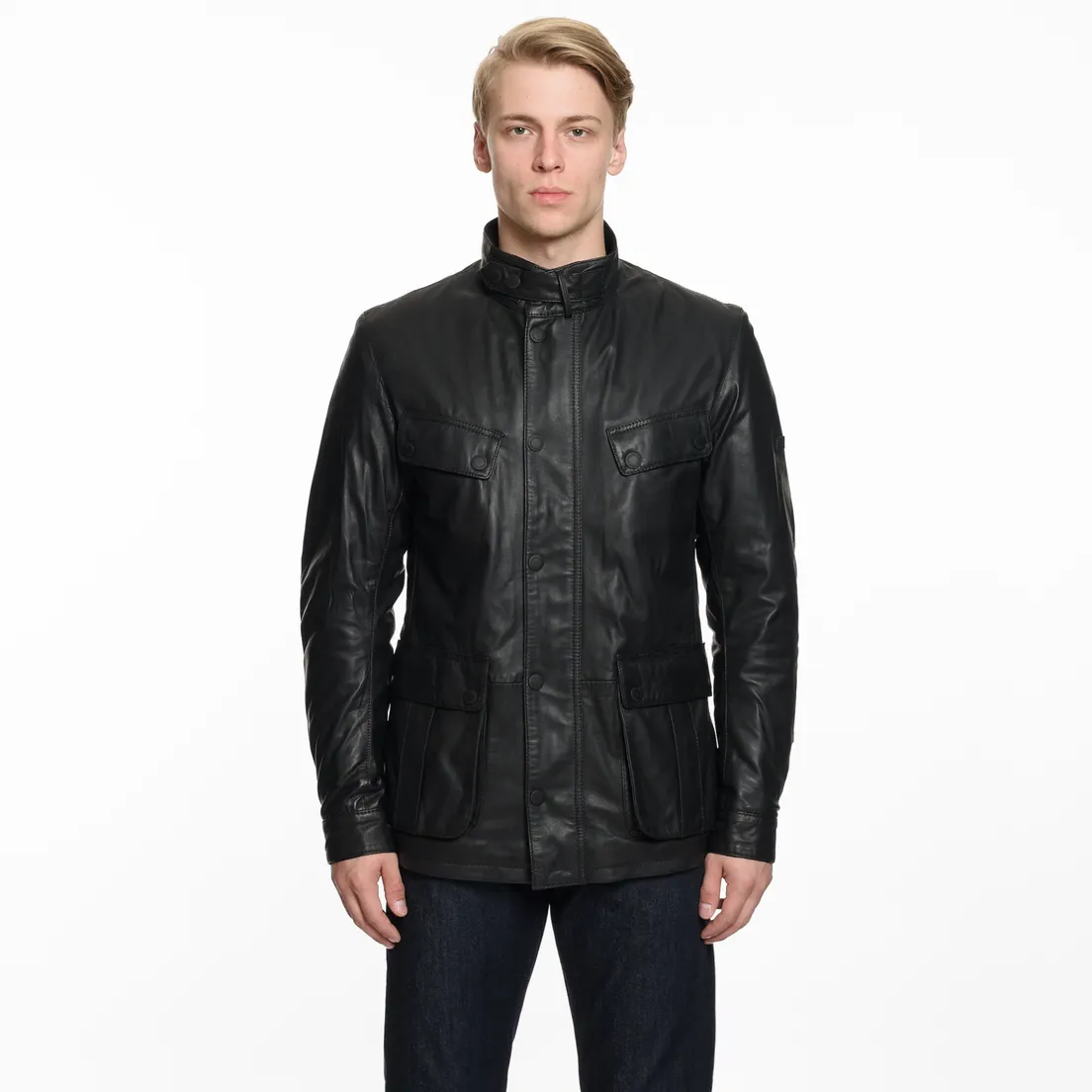 Barbour Мужская куртка International Paul Leather