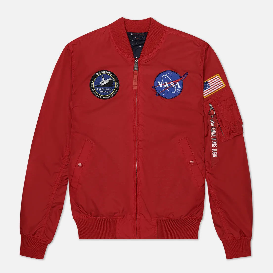Alpha Industries Мужская куртка бомбер MA-1 TT NASA Reversible II
