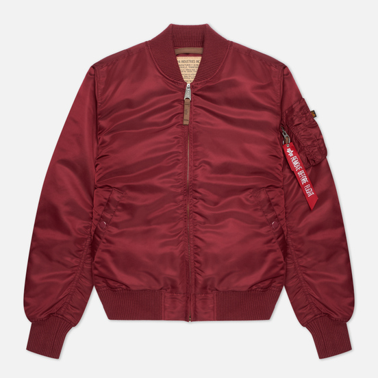 Мужская куртка бомбер Alpha Industries MA-1 VF 59 Burgundy