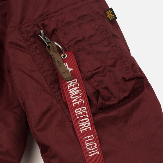 Мужская куртка бомбер Alpha Industries MA-1 VF 59 Burgundy