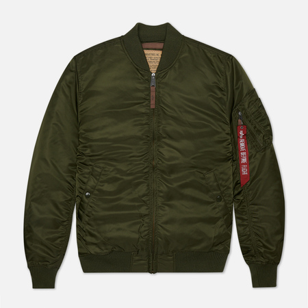 Мужская куртка бомбер Alpha Industries MA-1 VF 59, цвет оливковый, размер L