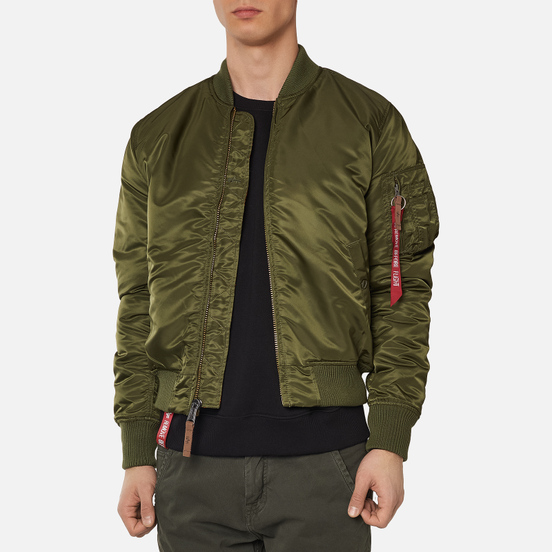 Мужская куртка бомбер Alpha Industries MA-1 VF 59 Dark Green