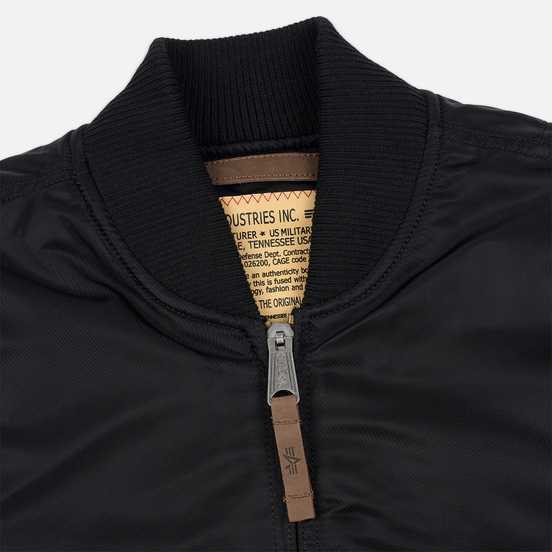 Мужская куртка бомбер Alpha Industries MA-1 VF 59 Long Black