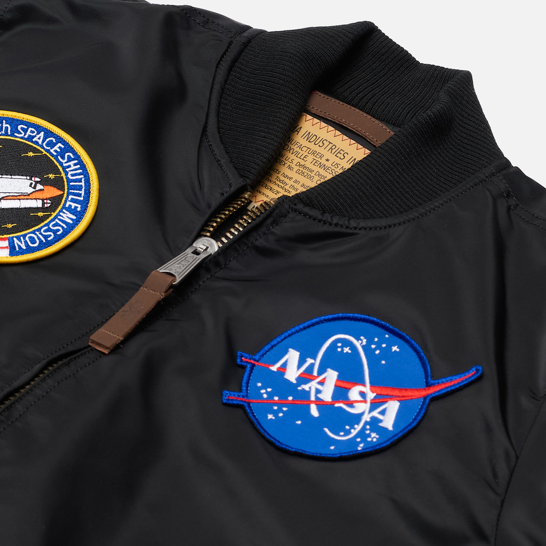 Alpha Industries Мужская куртка бомбер NASA MA-1 VF