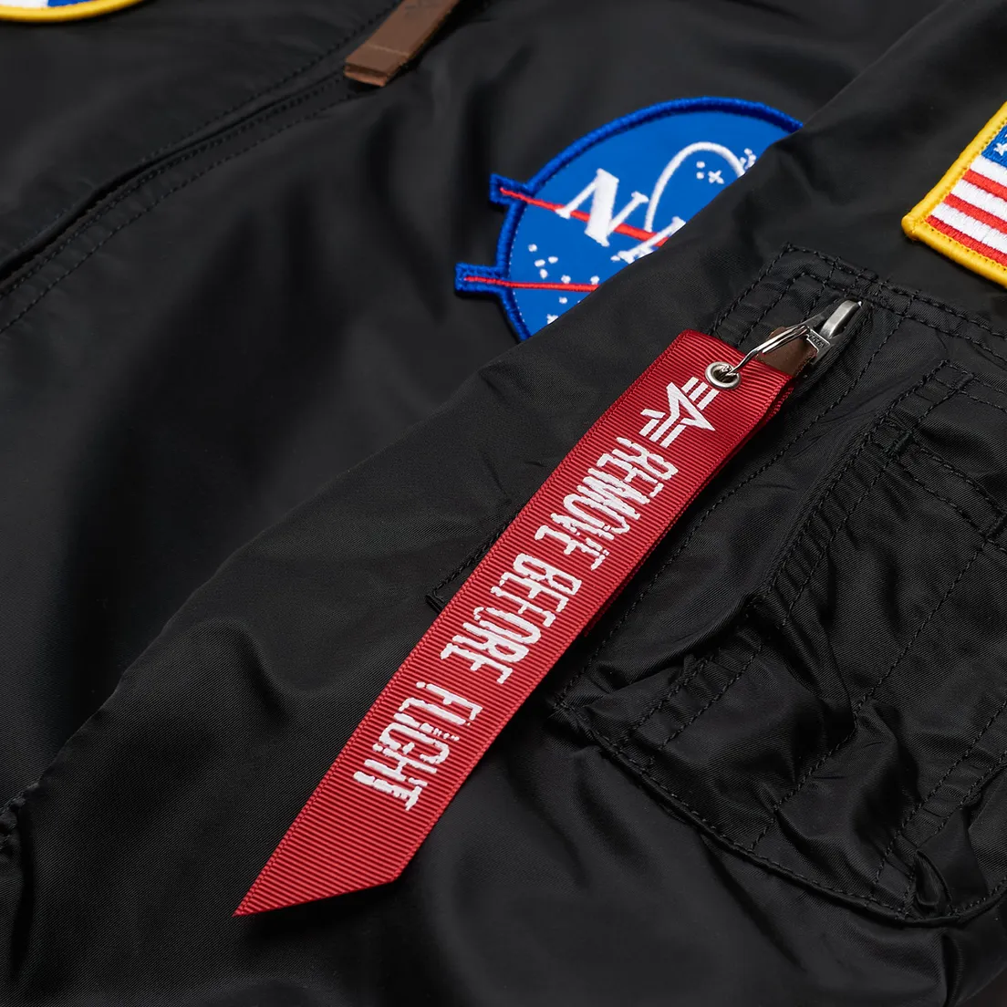 Alpha Industries Мужская куртка бомбер NASA MA-1 VF