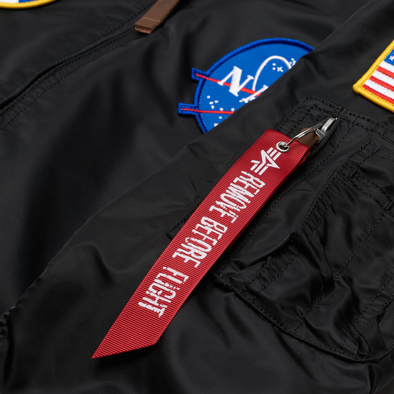 Мужская куртка бомбер Alpha Industries Nasa MA-1 VF Black