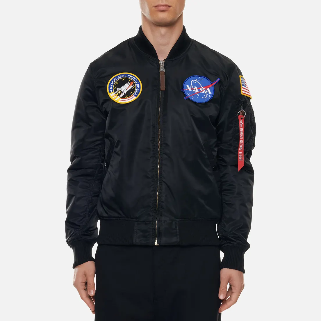 Alpha Industries Мужская куртка бомбер NASA MA-1 VF