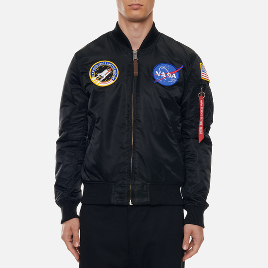 Мужская куртка бомбер Alpha Industries Nasa MA-1 VF Black