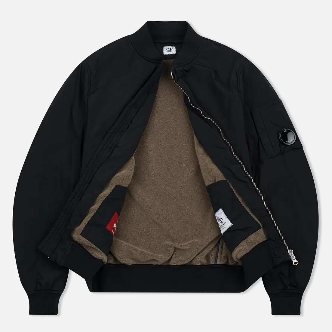 C.P. Company Мужская куртка бомбер Nycra MA-1 Over-Dyed Polar Fleece Lining