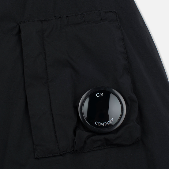 Мужская куртка бомбер C.P. Company Nycra MA-1 Over-Dyed Polar Fleece Lining Black