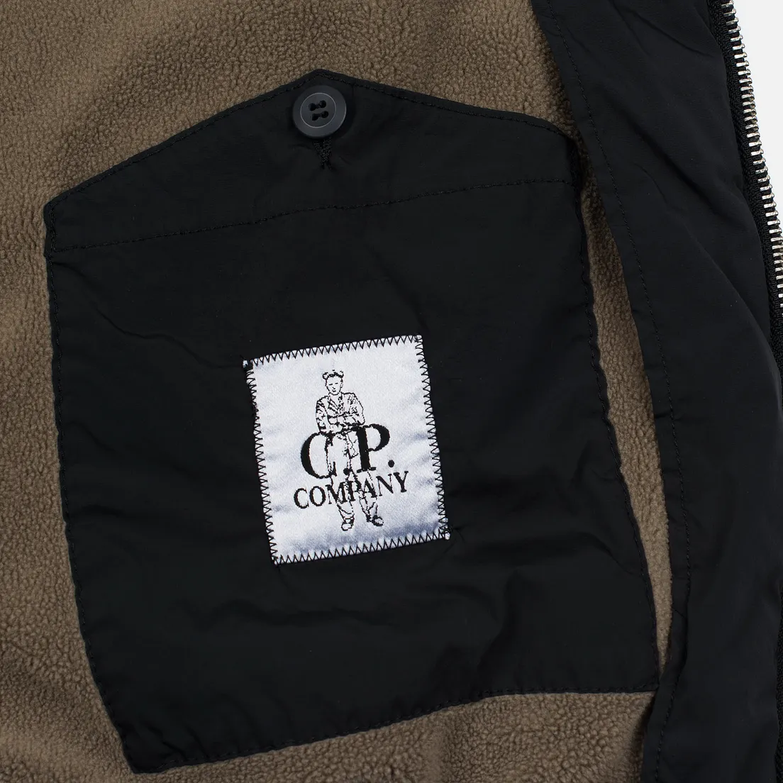 C.P. Company Мужская куртка бомбер Nycra MA-1 Over-Dyed Polar Fleece Lining