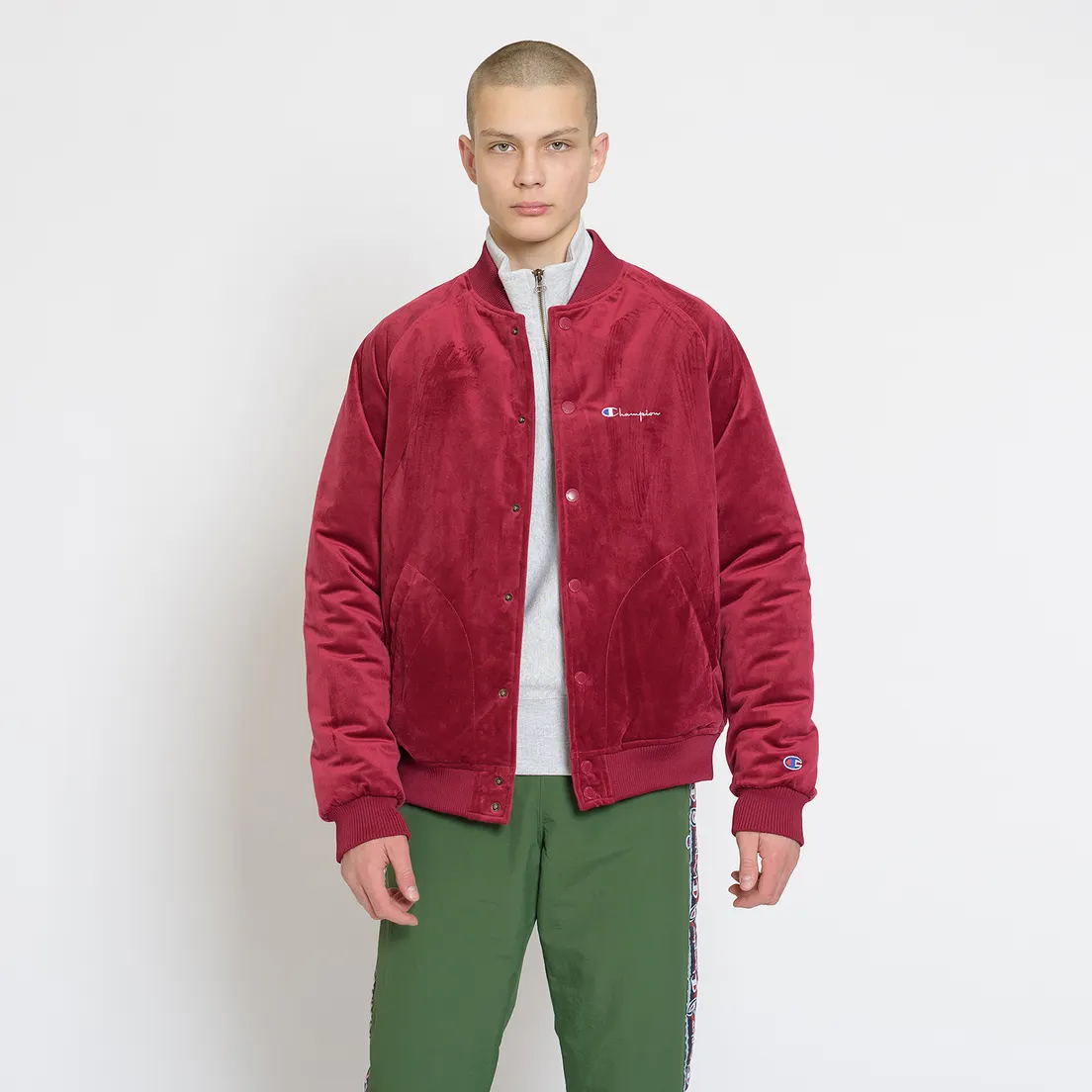 Champion Reverse Weave Мужская куртка бомбер Velvet Logo Backside