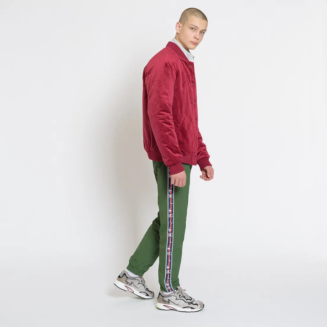 Champion Reverse Weave Мужская куртка бомбер Velvet Logo Backside